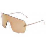 Fendi - Fendi First Crystal - Mask Sunglasses - Rose Gold - Sunglasses - Fendi Eyewear