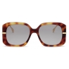 Fendi - Fendigraphy - Occhiali da Sole Squadrata - Havana Grigio Sfumato - Occhiali da Sole - Fendi Eyewear
