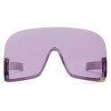 Gucci - Occhiale da Sole a Mascherina - Lilla - Gucci Eyewear