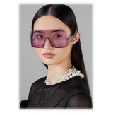 Gucci - Occhiale da Sole a Mascherina - Lilla - Gucci Eyewear