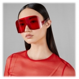 Gucci - Occhiale da Sole a Mascherina - Rosso - Gucci Eyewear
