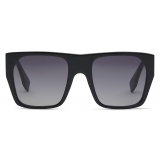 Fendi - Baguette - Occhiali da Sole Squadrata Oversize - Nero Grigio - Occhiali da Sole - Fendi Eyewear