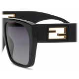 Fendi - Baguette - Oversize Square Sunglasses - Black Grey - Sunglasses - Fendi Eyewear