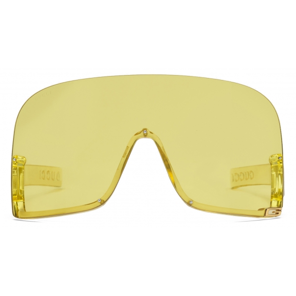 Gucci - Mask Sunglasses - Yellow - Gucci Eyewear