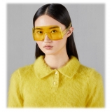 Gucci - Occhiale da Sole a Mascherina - Giallo - Gucci Eyewear