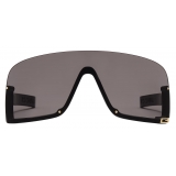 Gucci - Mask Sunglasses - Black Grey - Gucci Eyewear