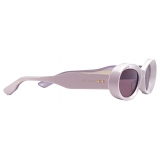 Gucci - Oval Sunglasses - Light Pink Purple Brown - Gucci Eyewear