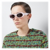 Gucci - Occhiale da Sole Ovali - Rosa Chiaro Viola Marrone - Gucci Eyewear