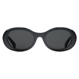 Gucci - Oval Sunglasses - Black Grey - Gucci Eyewear