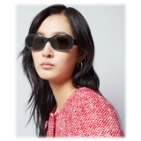 Gucci - Occhiale da Sole Ovali - Nero Grigio - Gucci Eyewear