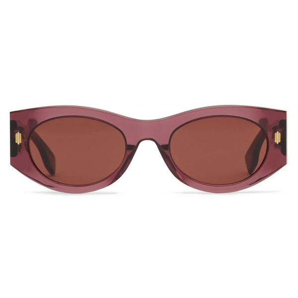 Fendi - Fendi Roma - Oval Sunglasses - Purple - Sunglasses - Fendi Eyewear