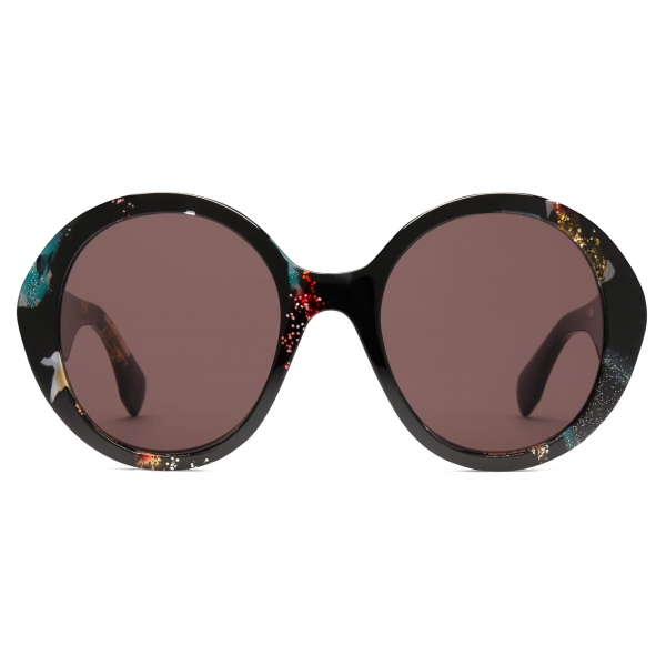 Gucci - Round Sunglasses - Black Tortoiseshell Purple - Gucci Eyewear