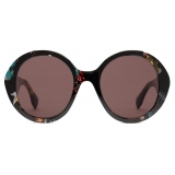 Gucci - Round Sunglasses - Black Tortoiseshell Purple - Gucci Eyewear