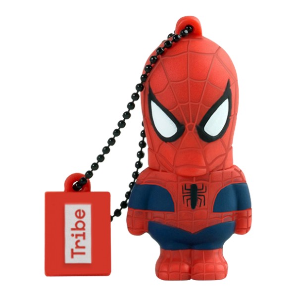 Tribe - Spider Man - Marvel - Chiavetta di Memoria USB 16 GB - Pendrive - Archiviazione Dati - Flash Drive