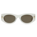 Fendi - Fendi Roma - Oval Sunglasses - White Brown - Sunglasses - Fendi Eyewear
