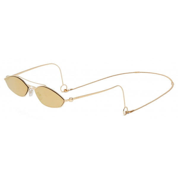 Fendi - Baguette - Occhiali da Sole Ovale - Oro - Occhiali da Sole - Fendi Eyewear