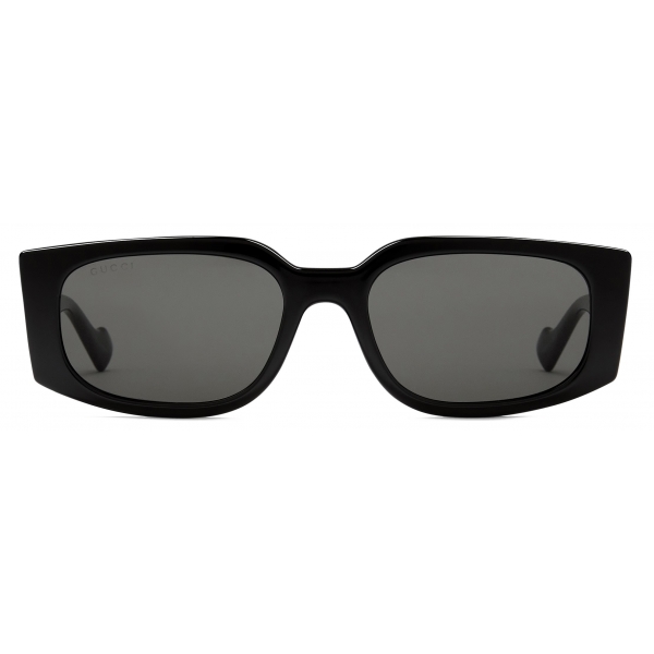 Gucci - Rectangular Sunglasses - Black Grey - Gucci Eyewear - Avvenice