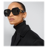 Gucci - Occhiale da Sole Doppia G Quadrati - Nero Grey - Gucci Eyewear