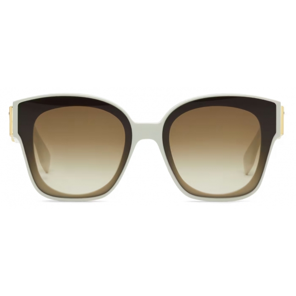 Fendi - Fendi First - Square Sunglasses - White Brown - Sunglasses - Fendi Eyewear