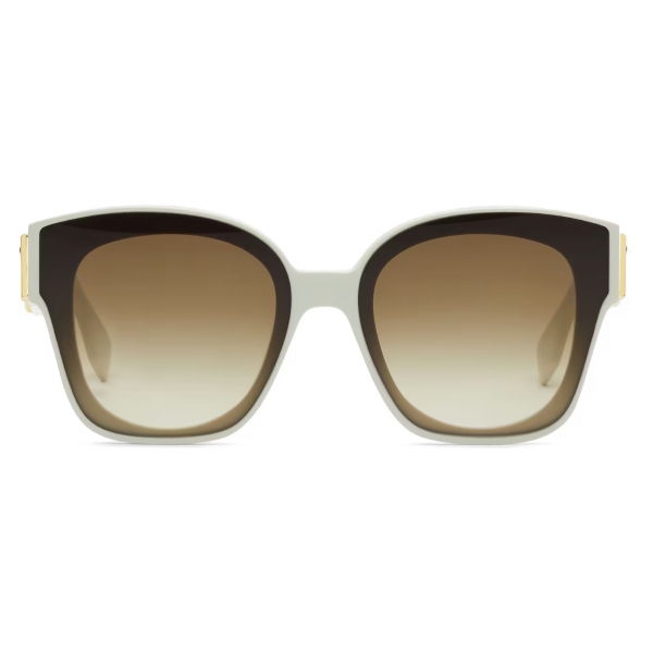 【FENDI EYEWEAR】 Fendi First square sunglasses サングラス Fendi - Fendi First - Square Sunglasses - White Brown
