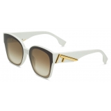 Fendi - Fendi First - Square Sunglasses - White Brown - Sunglasses - Fendi Eyewear