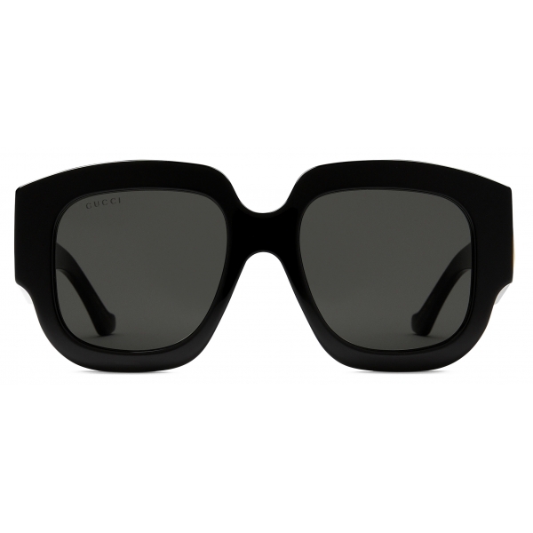 Gucci - Square Sunglasses - Black Grey - Gucci Eyewear - Avvenice