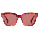 Gucci - Square Sunglasses - Tortoiseshell Pink Red - Gucci Eyewear