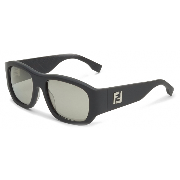 Fendi - FF - Rectangular Sunglasses - Dark Grey - Sunglasses - Fendi Eyewear