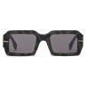 Fendi - Fendigraphy - Occhiali da Sole Rettangolare - Nero Grigio - Occhiali da Sole - Fendi Eyewear