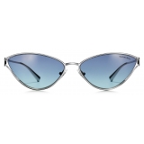 Tiffany & Co. - Cat Eye Sunglasses - Silver Tiffany Blue® - Tiffany T Collection - Tiffany & Co. Eyewear