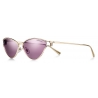 Tiffany & Co. - Occhiale da Sole Cat Eye - Oro Chiaro Viola - Collezione Tiffany T - Tiffany & Co. Eyewear