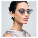 Tiffany & Co. - Occhiale da Sole Cat Eye - Argento Grigio Chiaro - Collezione Tiffany T - Tiffany & Co. Eyewear