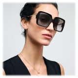 Tiffany & Co. - Occhiale da Sole Quadrati - Nero Grigio - Collezione Tiffany T - Tiffany & Co. Eyewear