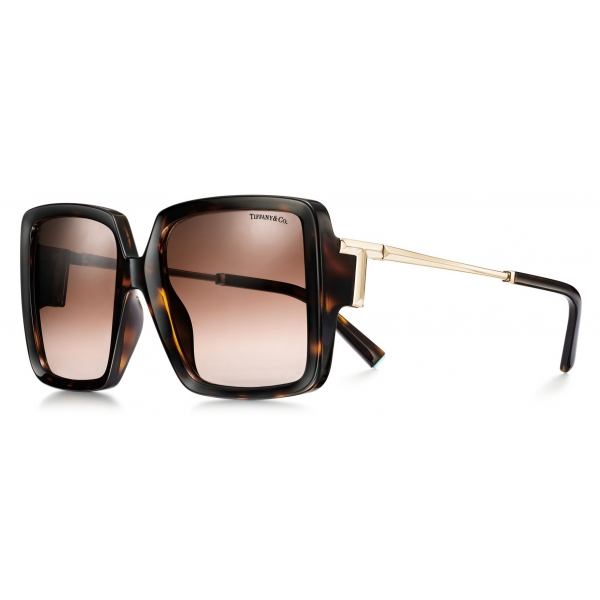 Tiffany & Co. - Square Sunglasses - Tortoise Brown - Tiffany T Collection - Tiffany & Co. Eyewear