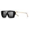 Tiffany & Co. - Occhiale da Sole Rettangolari - Nero Grigio Scuro - Collezione Tiffany T - Tiffany & Co. Eyewear