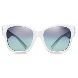 Tiffany & Co. - Square Sunglasses - White Tiffany Blue® - Return to Tiffany Collection - Tiffany & Co. Eyewear