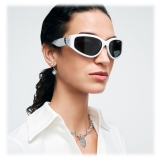 Tiffany & Co. - Irregular Shape Sunglasses - White Dark Gray - Return to Tiffany Collection - Tiffany & Co. Eyewear