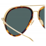 Linda Farrow - Abel Aviator Sunglasses in Tortoiseshell - LFL1118C2SUN - Linda Farrow Eyewear