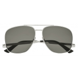 Yves Saint Laurent - SL 653 Leon Sunglasses - Silver Grey - Sunglasses - Saint Laurent Eyewear