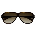 Yves Saint Laurent - Occhiali da Sole SL 609 - Havana Kaki Marrone Sfumato - Saint Laurent Eyewear
