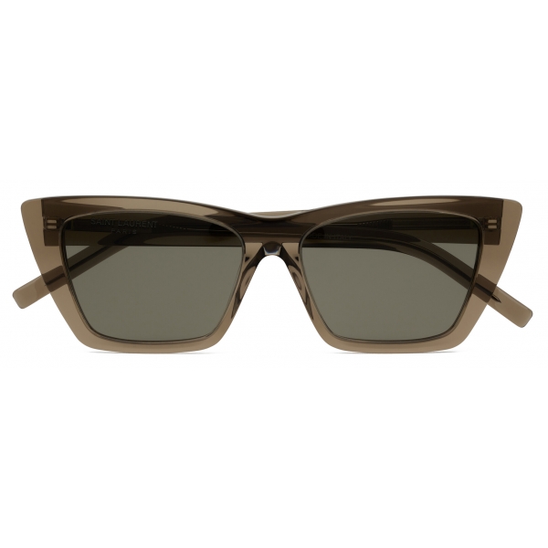 Yves Saint Laurent - Occhiali da Sole SL 276 Mica - Marrone Trasparente Grigio Chiaro - Saint Laurent Eyewear