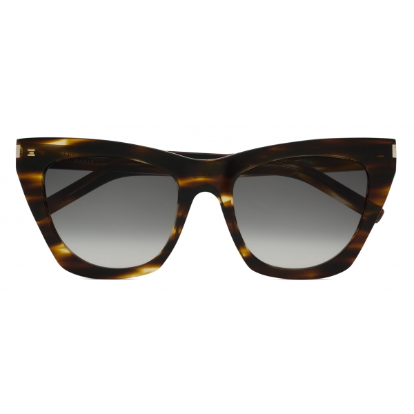 Yves Saint Laurent - SL 214 Kate Sunglasses - Flamed Havana Gradient Grey - Sunglasses - Saint Laurent Eyewear