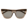 Yves Saint Laurent - Occhiali da Sole SL 214 Kate - Marrone Trasparente Grigio Chiaro - Saint Laurent Eyewear