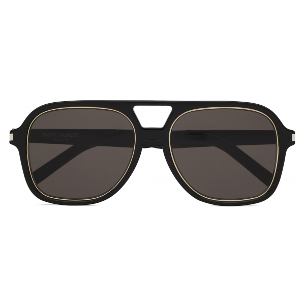 Yves Saint Laurent - Occhiali da Sole SL 602 Rim - Nero Oro Chiaro - Saint Laurent Eyewear