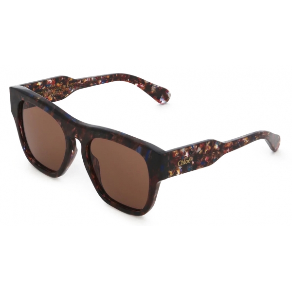 Chloé - Gayia Sunglasses in Acetate - Havana Brown - Chloé Eyewear