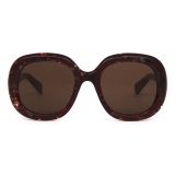 Chloé - Gayia Sunglasses in Acetate - Red Garnet Brown - Chloé Eyewear