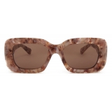 Chloé - Gayia Sunglasses in Acetate - Rose Havana Brown - Chloé Eyewear