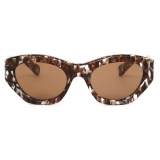 Chloé - Gayia Sunglasses in Acetate - Dark Havana Dark Wine - Chloé Eyewear