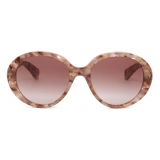 Chloé - Gayia Sunglasses in Acetate - Rose Havana Gradient Burgundy - Chloé Eyewear