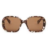 Chloé - Gayia Sunglasses in Acetate - Mottled Beige Brown - Chloé Eyewear